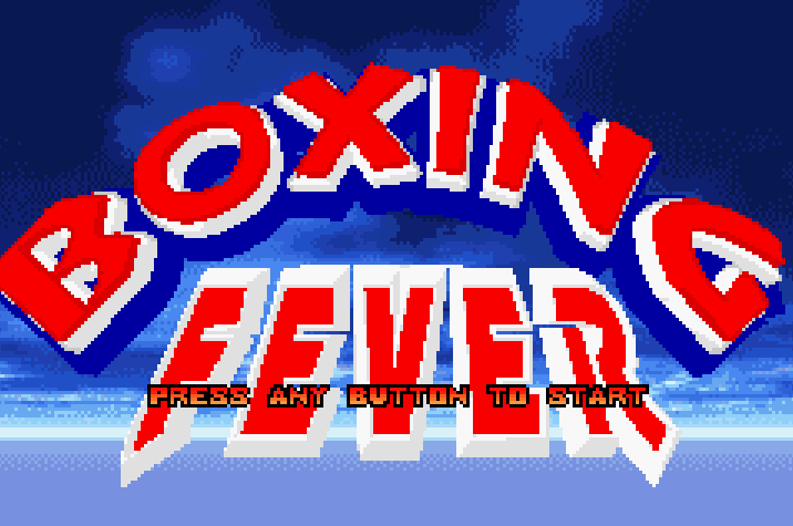 Boxing Fever Title Screen
